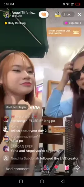 live nila ngayon hihi !! gaganda nyo !! 🫰🏻🫶🏻 @Yana @angeltiffanie_ @RONALD DELOS SANTOS #runcavmanagement #yanaaltura #angeltiffanie 