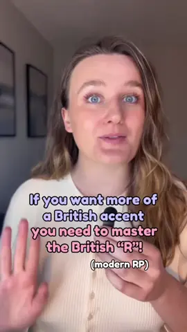 🔗 Click the link in my bio to join my British pronunciation course! 🇬🇧 we focus on my accent: modern Received Pronunciation ☺️ I will teach you how to clearly pronounce all the sounds in British English, as well as stress, intonation and connected speech! ♥️ British R rules: ✨ If the R is before a vowel sound, we pronounce it: red, rule, random  ✨ If the R is before a consonant sound or it’s at the end of a word, we don’t pronounce it: nurse, for, work  ✨ An exception to this rule is when the word ends in an r but the next word begins with a vowel sound, then the r is pronounced! This is called a linking r: there (silent r) there (r) is (r is now pronounced) four (silent r) four (r) apples (r is now pronounced)  #britishaccent #pronunciation #britishpronunciation #english #learnenglish #ingles #inglês #anglais