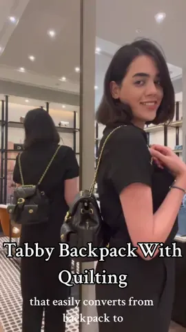 Quilted Tabby Backpack 🥰 @Coach #tabbybackpack #quiltedbag #coachny #coachretailemployee #coachbag #style 