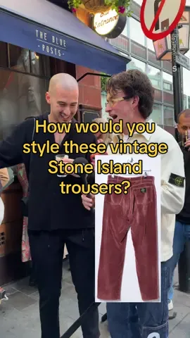 Would this fit slap? How would you style these vintage stone island trousers? 🤔 