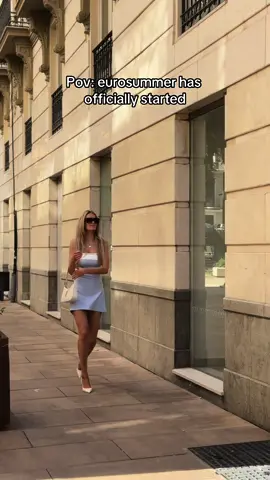 Easily the best time of year🤍🩵 #outfit #fashion #minidress #Summer #OOTD #eurosummer #summerdressesoutfit #summerdress 