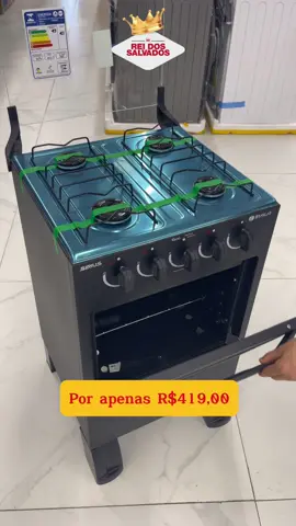 Confira essa super oferta no Rei dos Salvados!  O fogão Braslar por apenas R$419,00. 🔥 Queimadores potentes para um cozimento rápido e eficiente. ✨ Design moderno que se encaixa perfeitamente na sua cozinha. 🥘 Fácil de limpar, com grades removíveis e resistentes. Renove sua cozinha com qualidade e economia. Venha para o Rei dos Salvados e aproveite!