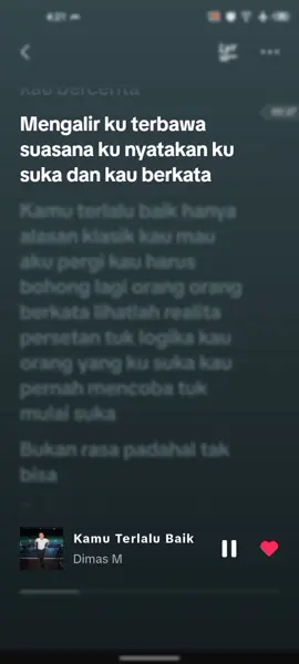 #musically #tiktokmusic #kamuterlalubaik #dimas #overlaylyrics #fypシ゚viral #musikviral #trending #xyzbca 