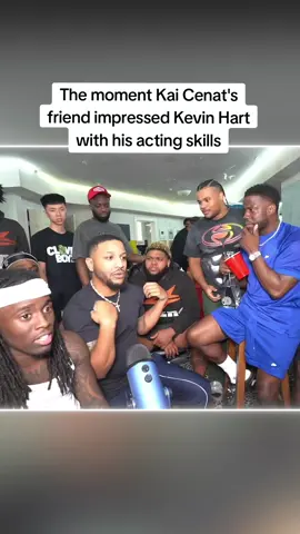 The moment Kai Cenat's friend impressed Kevin Hart with his acting skills #kaicenat #kevinhart #fyp 