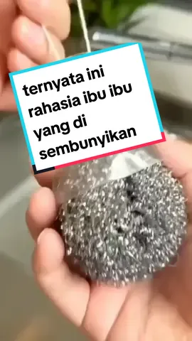 cara membuat alat pembersih wajan #cara #idekreatif #alatrumahtangga #alatpembersih 