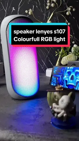 speaker lenyes s107 colourfull rgb light #speakerrgb #speakerkeren  #speakermurahviral #speakerbluetooth 