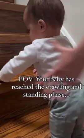 Anyone elses anxiety levels doubled recently?  📈😬 • • • • • Video credit: @digitallycatarina #momhumor #funny #funnymom #crawlingbaby #standingbaby #babies #toddlers #toddlermom #childdevelopment #momtok #fyp #fypage 