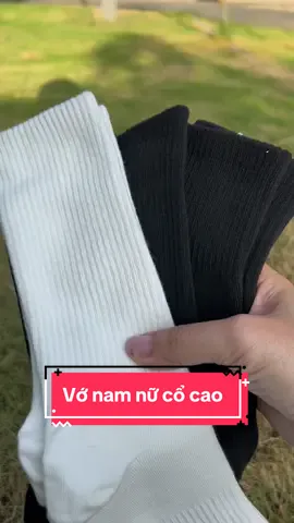 Combo vớ nam nữ cổ cao trơn dày dặn, thoáng khí #vớ #tất 