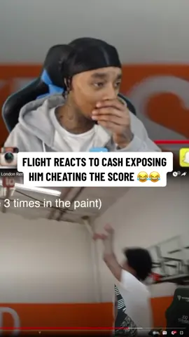 Flight trying his hardest not to laugh 😂 #flightreacts #cashnasty #fyp #foryoupage #fypシ #irl #NBA 