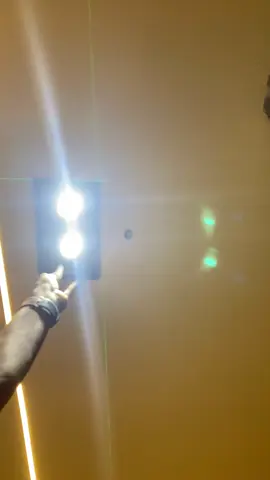 Installation process of the double spotlight. . . . #electrician #electrical #ledlights 
