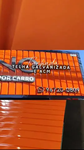 Fachada telhada galvanizada+ACM #comunicacaovisual #acm #Fachada #telhagalvanizada 