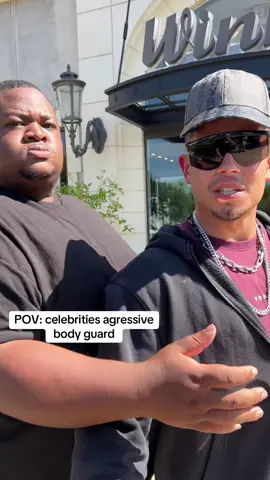 POV: celebrities agressive body guard @KING BO @Rish @BigMoosh 