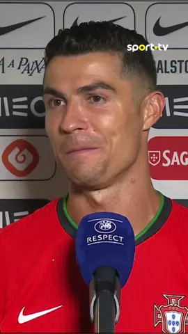 “A seleção é o meu amor” 🥹❤️ #sporttvportugal #portugal #cristianoronaldo #tiktokdesporto 
