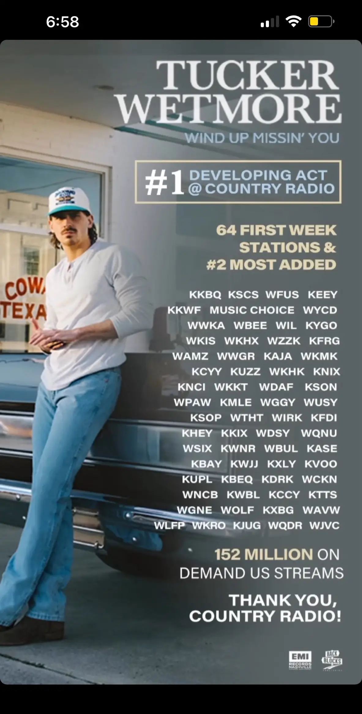 The song 🔥 the crowd🔥 Way to go @Tuck #tuckerwetmore #countryradio #countrymusic 