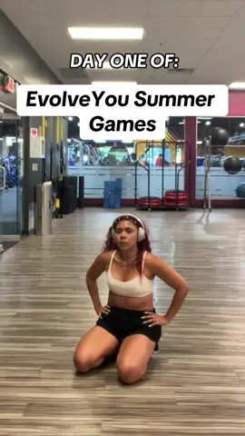 Who else is on the @EvolveYou Summer Games Challenge!? How was day one? 😩🥹💦#evolveyou #evolveyousummergames #summerchallenge 