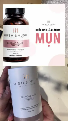 Viên uống giúp cải thiện mụn nội tiết, giảm thâm , giúp giảm viêm hush & hush#thâm_mụn #trịmụn #thâm #hush_hush #mụn #mụn_nội_tiết #skincapsule 