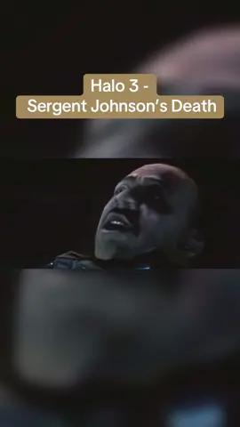Halo 3 - Sergeant Johnson’s Death. One of the first times I ever got sad about a video game character 😔 #gaming #GamingOnTikTok #videogames #halo3 #Halo #cutscene #masterchief