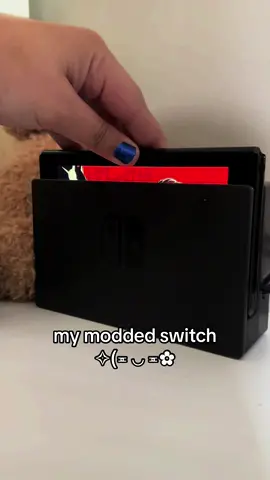 i just modded it recently and im actually in love!! #fyp #foryou #switch #nintendo #nintendoswitch #aesthetic #pinterest #gaming #cozy