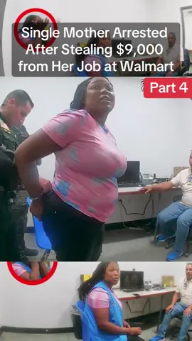 Single Mother Arrested After Stealing $9,000 from Her Job at Walmart #cops #police #arrested #jail #lawenforcement #viral #usa_tiktok 