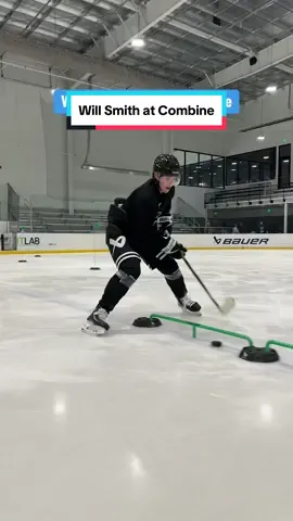 Get excited @San Jose Sharks fans 🤩 Will Smith is carving it up at the #BauerCombine