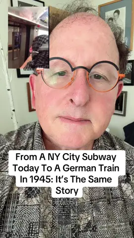 From A NY City Subway Today To A German Train In 1945: It’s The Same Story. #authorsofbooktok #ww2history #palestinianprotest #nycsubway #familystories #storytellingtok #jewishhistory 