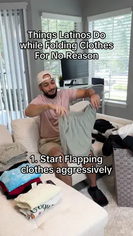 This is a reminder to whoever needs to fold clothes those clothes don’t belong in that chair or on the bed 😂 #babykel #latinos 