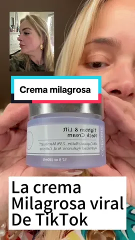 Por aqui les dejo el nombre Tighten & Lift Neck cream la venden por aqui por tiktok shop debes estar dentro de los Estados unidos para ordenarla #fyp #parati #tiktokshop #viral #cremaviraltiktok #lifting 