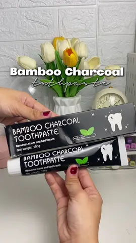 Eto na talaga ang sagot sa mga may yellow teeth at bad breath!! 😬🦷  #bamboo #bamboocharcoal #toothpaste #whitening #whiteningtoothpaste #toothcare #yellowteeth #badbreath #coffeelover 