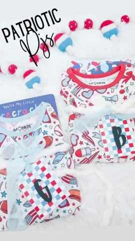 my favorite holiday tradition is festive pjs for my kids & how cuuute is this pattern?! ❤️💙🤍 makes me want a hot dog realllll bad #holidaypajamas #4thofjulypajamas #july4th #holidaybook #july4thpjs #patriotic #forthofjuly #july4thdecor #4thofjuly #diymama #redwhiteandblue #rwb  #activitiesforkids #julyfestivities #activitieswithkids  #holidaymagic 
