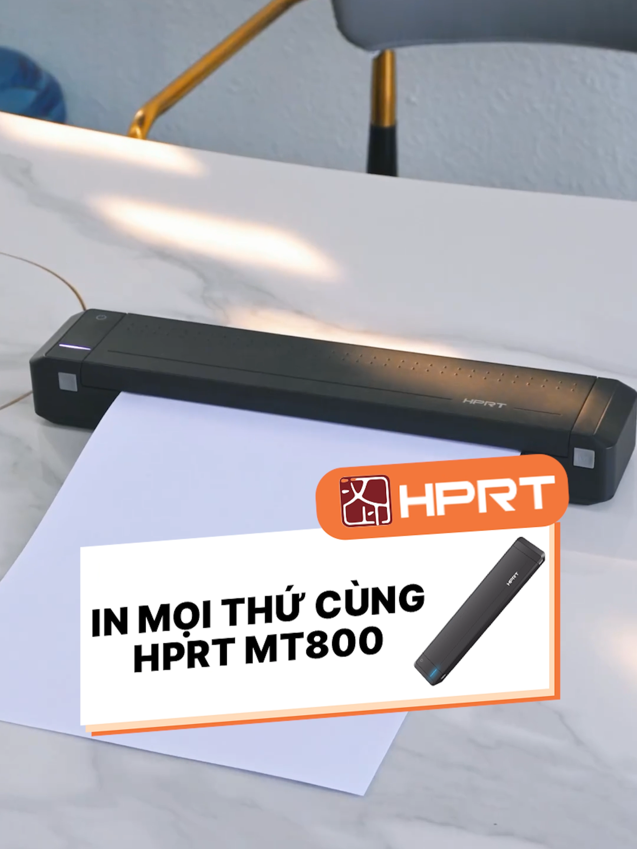 In giấy tại nhà đơn giản với thiết kế máy in MT800 nhỏ gọn quá dễ với HPRT #HPRTvietnam #mayin #mayinmt800 #mayinhprt#mayinnhiet