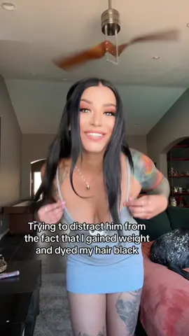 Just dont stare to long 😅 #fyp #distraction #allnatural #newhair #dress 