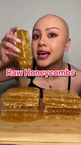 trying Raw Honeycombs 🐝🍯 #honey #honeycomb #Foodie #eating #fypシ゚viral #mukbangfoodasmr #mukbangeatingshow #asmrsounds #asmr #mukbang #review 