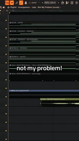 not my problem ❌ #producertok #notmyproblem #flstudio 