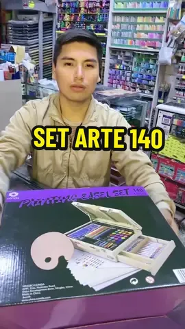 set de arte 140 piezas marca conda#artistspoint #centrodelima #viral #arte #pinturas #tiendadearte #conda #setdearte #setdearte140 #pinturasacrilicas #acuarelas #oilpastel #limaperu🇵🇪 