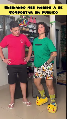 Agora ele vai se comportar em público 🤣🤣#humor 