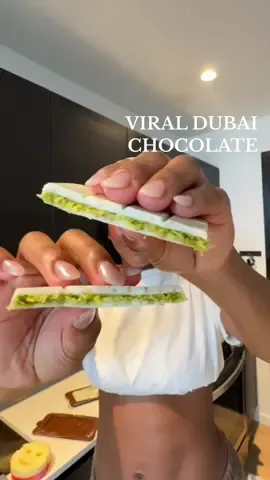 I could of ate the filling alone 😩 i got everythjng from amazon ! #dubaichocolate #dubaidesert #pistacchio #viralchocolate 