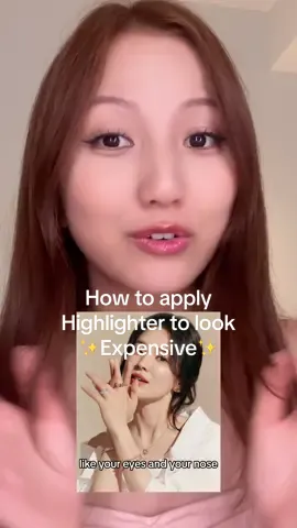 Here’s exactly where to apply highlighter to make your face look expensive! Products: @maccosmetics Double Gleam Extra Dimension Skin Finish #makeup #highlighter #fyp #makeuptutorial #kbeauty #koreanmakeup 