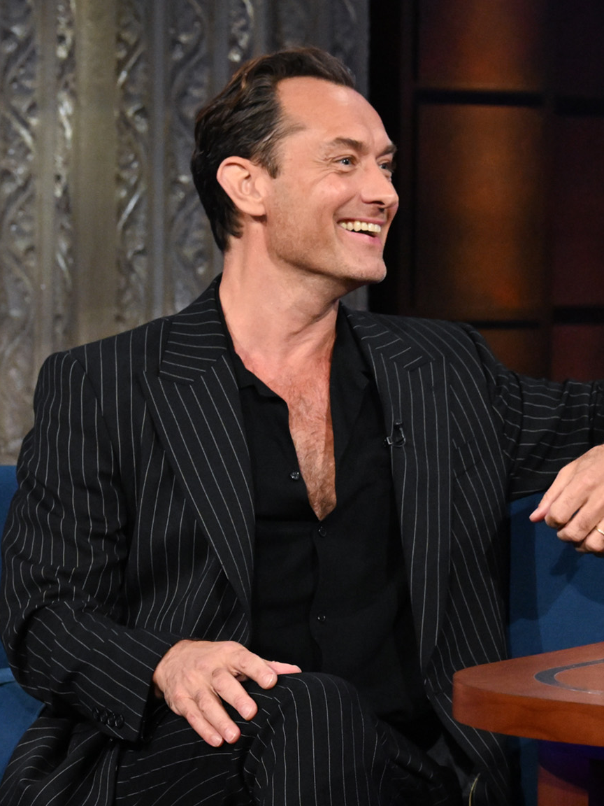 #JudeLaw was olfactorily committed to playing King Henry VIII in his upcoming film, #Firebrand, out in theaters June 14th. #Colbert