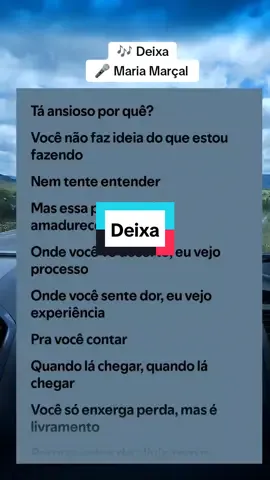 Deixa - Maria Marçal  #fycristao #statusgospel #musicagospel #obrigadadeus #gratidao #deusefiel #fe 