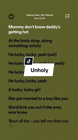 Unholy 🎶 (feat. Kim Petras) - Sam Smith #HoneyLyricss #fullsong #spotify #fypシ 