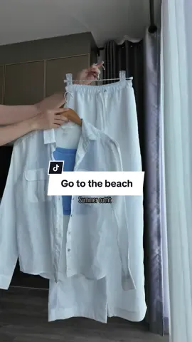 ไปเที่ยวกันนนน🤍 กางเกงลินินสวยๆจาก @Lara.linen 😘😘#tiktoklooks #TikTokFashion #คลาสแต่งตัว #grwm #OOTD #beachoutfit 