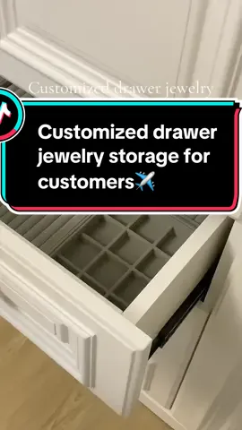 Customized drawer jewelry storage for customers#jewelrytray #jewelry #drawerorganization 