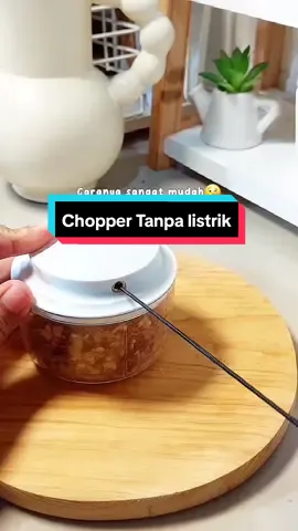 Chopper tanpa listrik mempermudah saat memasak, cocok untuk sehari hari, hemat juga 🫶 #masak #tipsmasak #food 