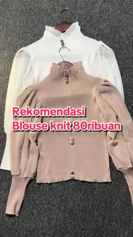 Blouse knit korean style #blouserajut #blousemurah #atasanlenganbalon #shopmaster 