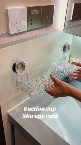 Suction cup storage rack #storagerack #rack #homeimprovement #rackorganizer #bathroomorganization #suctioncup 