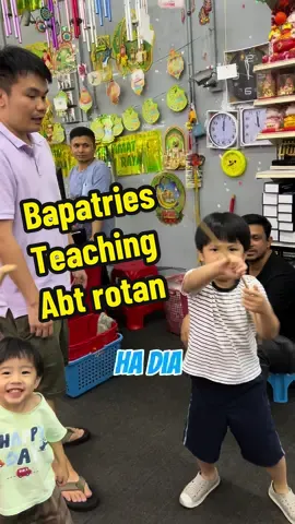 #bapatries teaching about rotan #bapabros #brotries #makanmaintidur 