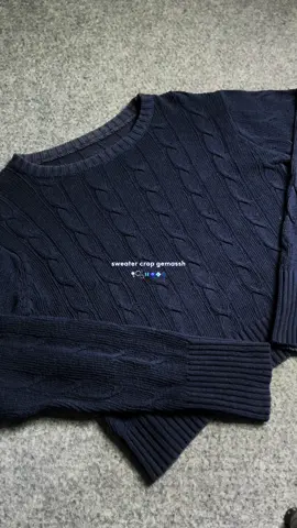 Sweater crop gemassh, cuma 30 ribuan aja lohh✨👀💙 #sweater #sweaterrajut #croptop #atasanwanita #outfit #fypシ゚viral 