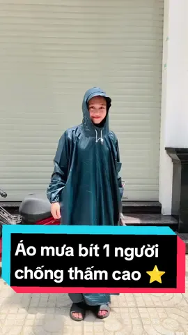Áo mưa bít 1 người chống thấm chất lượng cao PTPK ⭐ #aomua #aomuabit #aomua1nguoi #aomuachongtham #aomuadixemay #ptpk #xuhuong #muataitiktok 