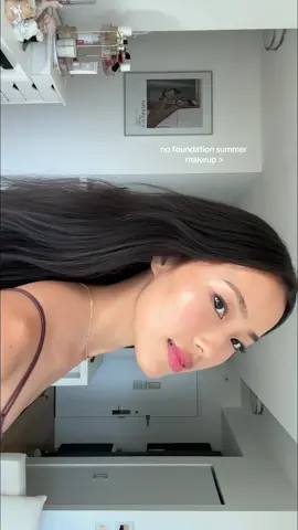 first full makeup tut 🖤 #makeuptutorial #nofoundationmakeup #summermakeup 