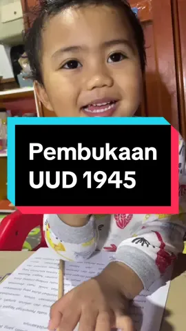 Hai kak td lupa syp yg minta di bacakan UUD, ini Doo bacakan yaa.. #DooDoo #anakmembaca #anakbelajar #anakbelajarmembaca #anakbelajarbaca #balitatiktok #toddlersoftiktok #toddlermom #UUD #uud1945 #balitalucu #CapCut 